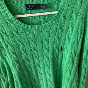 Ralph Lauren cable knit sweater.